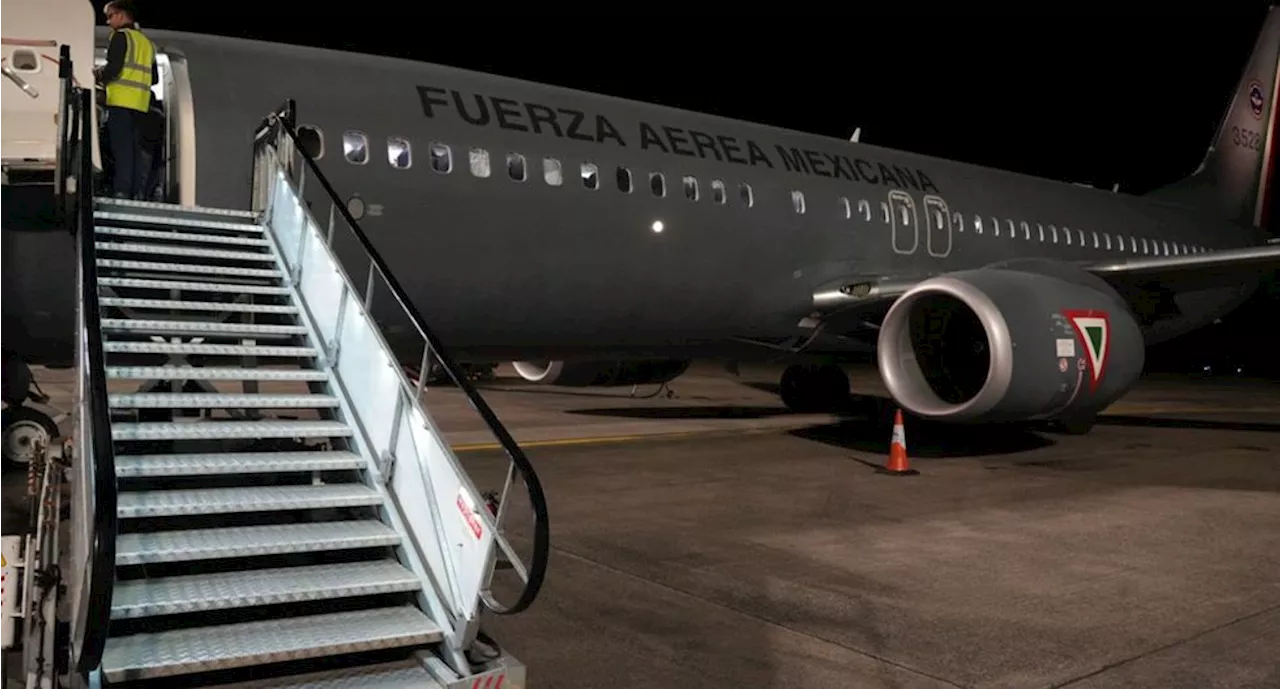 Llega desde Israel primer avión de la Fuerza Aérea Mexicana con 135 mexicanos