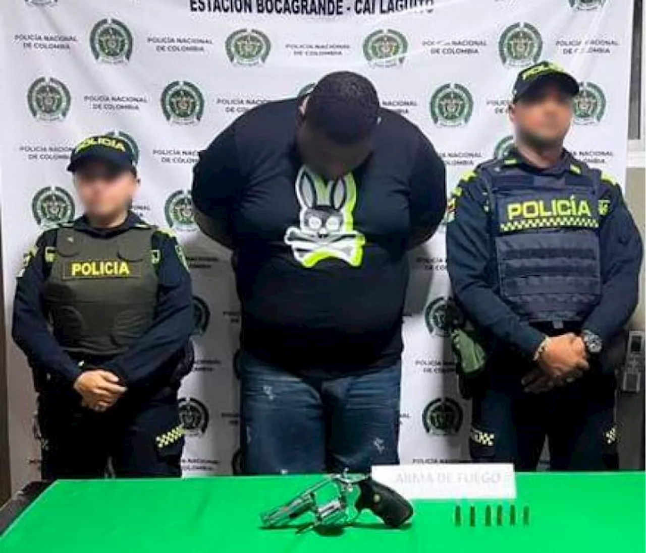 Alias ‘el Gordo’, sindicado de homicidio, andaba armado en Bocagrande