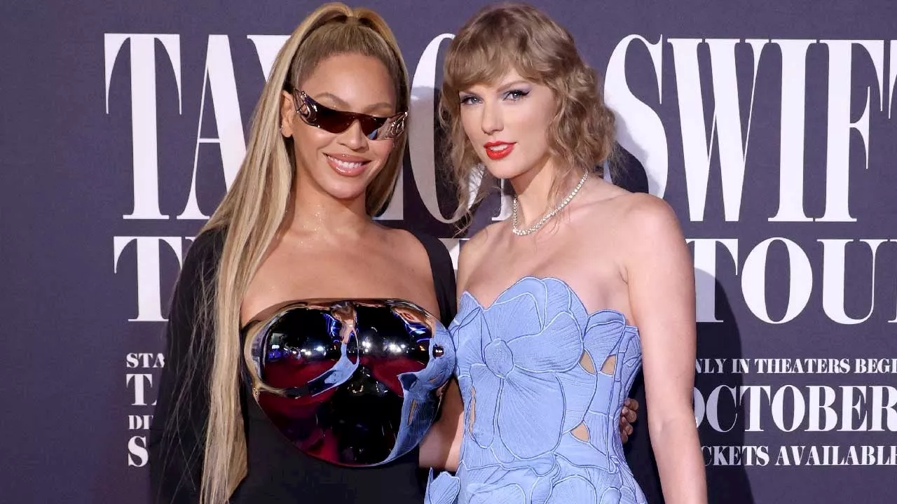 Beyoncé Attends Taylor Swift's 'Eras Tour' Movie Premiere in Hollywood