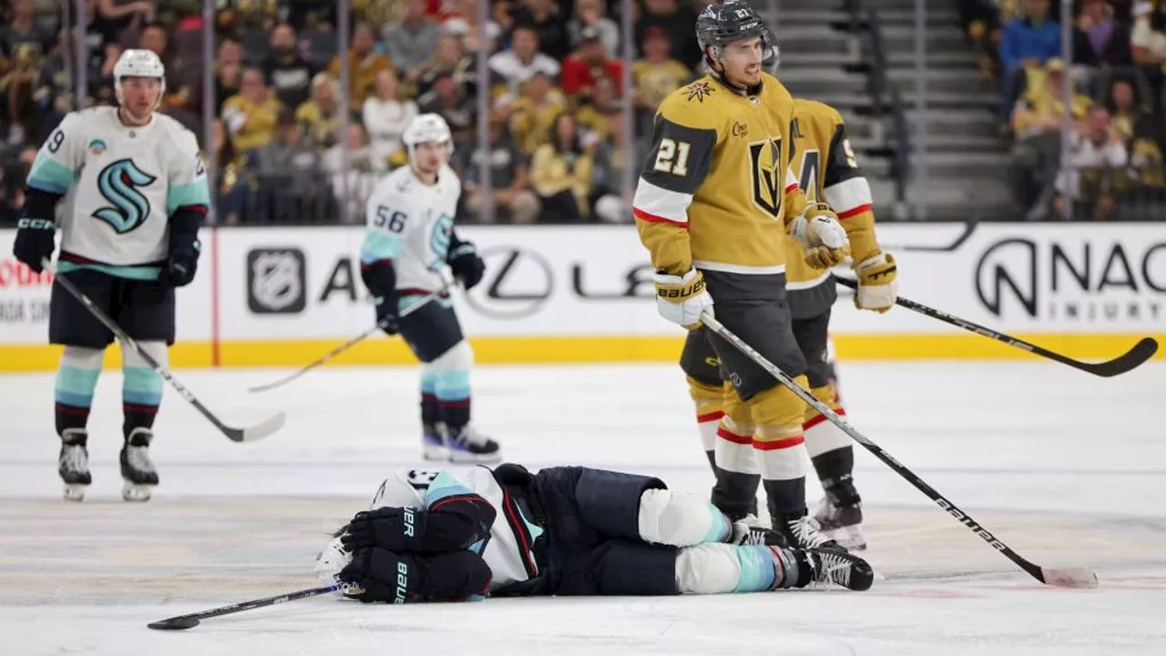 NHL suspends Vegas forward Brett Howden two games for hit on Kraken's Brandon Tanev