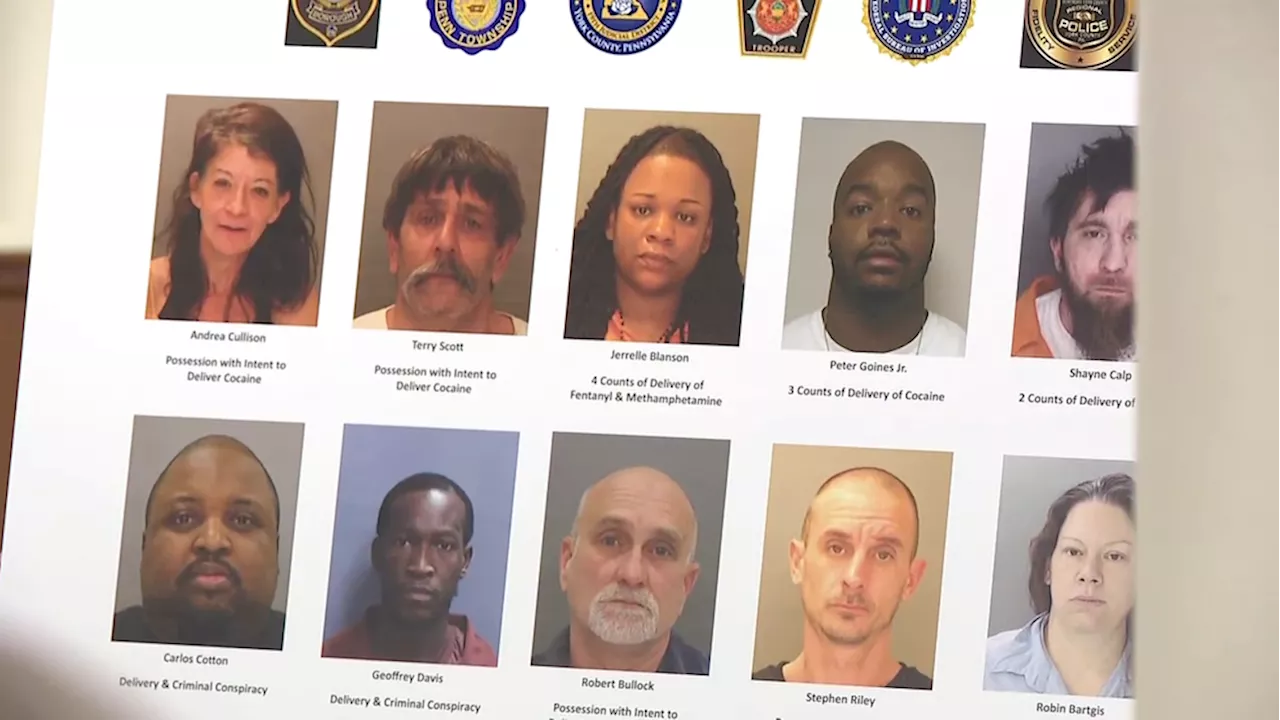 Dozens behind bars after a 2-year drug investigation in Pennsylvania, authorities say