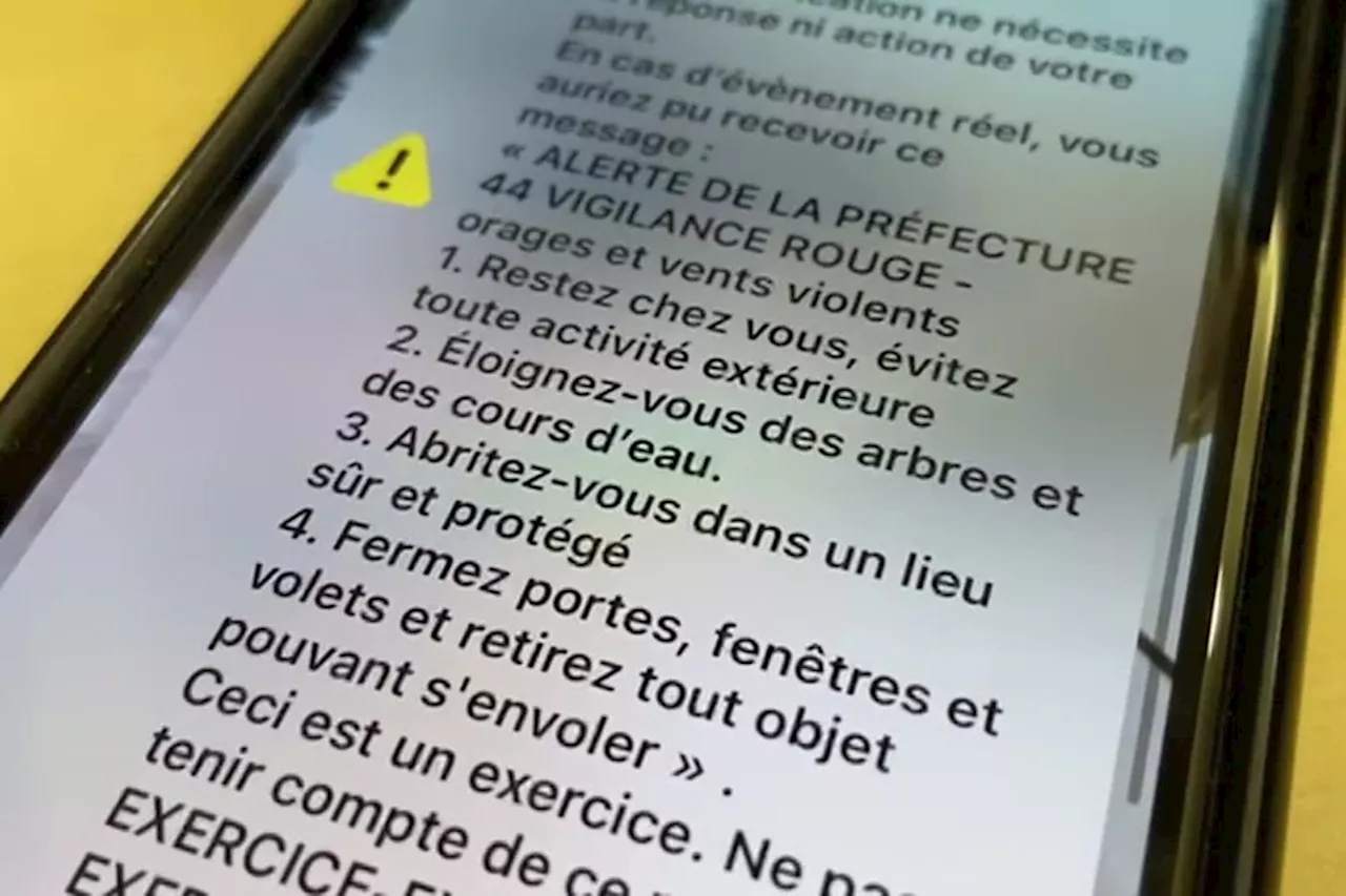 Un exercice d'alerte climatique suivi dans tout le département de la Loire-Atlantique