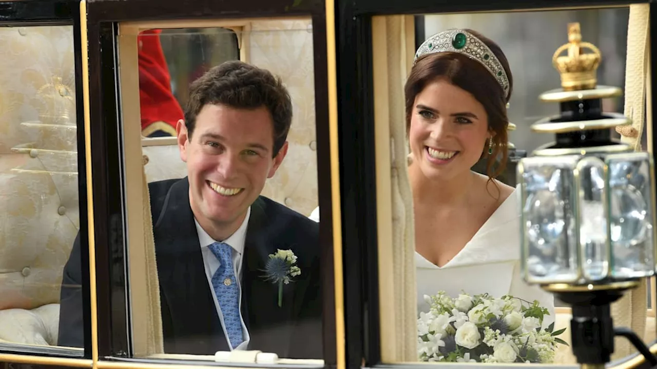 Princess Eugenie shares unseen wedding clips and new family photo with baby Ernest to mark wedding anniversary