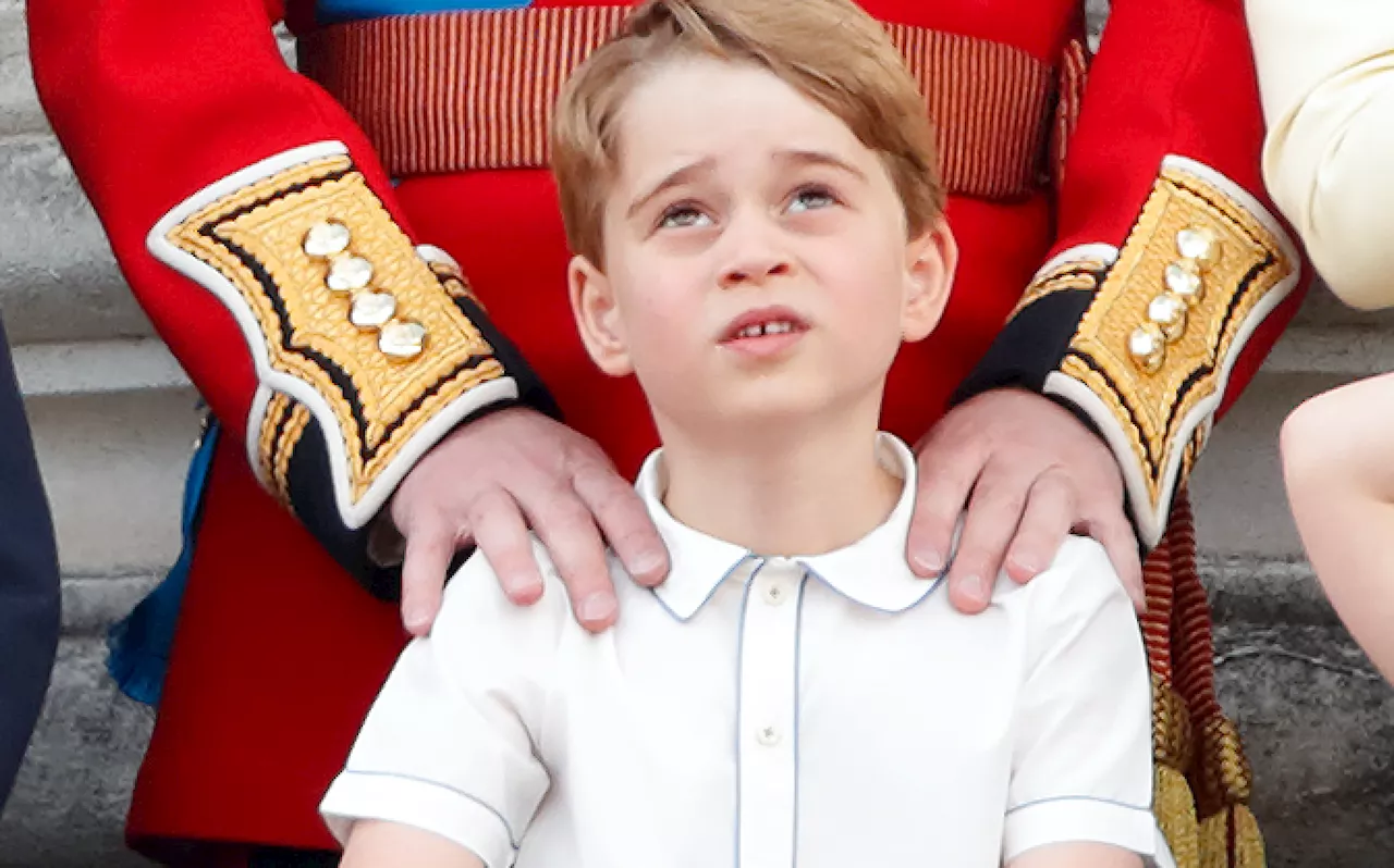 The side by side image that shows how alike Prince George and Prince Louis are