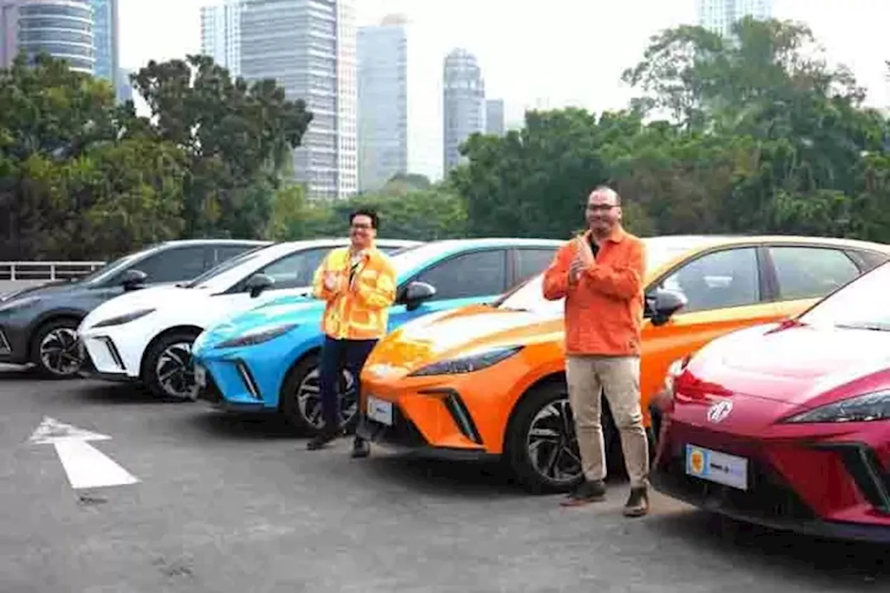 150 Unit MG 4 EV Warna Volcano Orange Siap Dikirim ke Konsumen