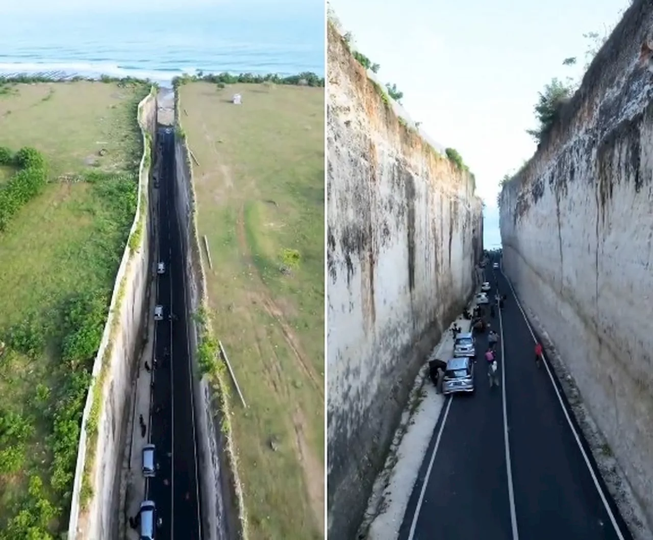 Estrada para praia em Bali viraliza por sua localização 'impressionante'