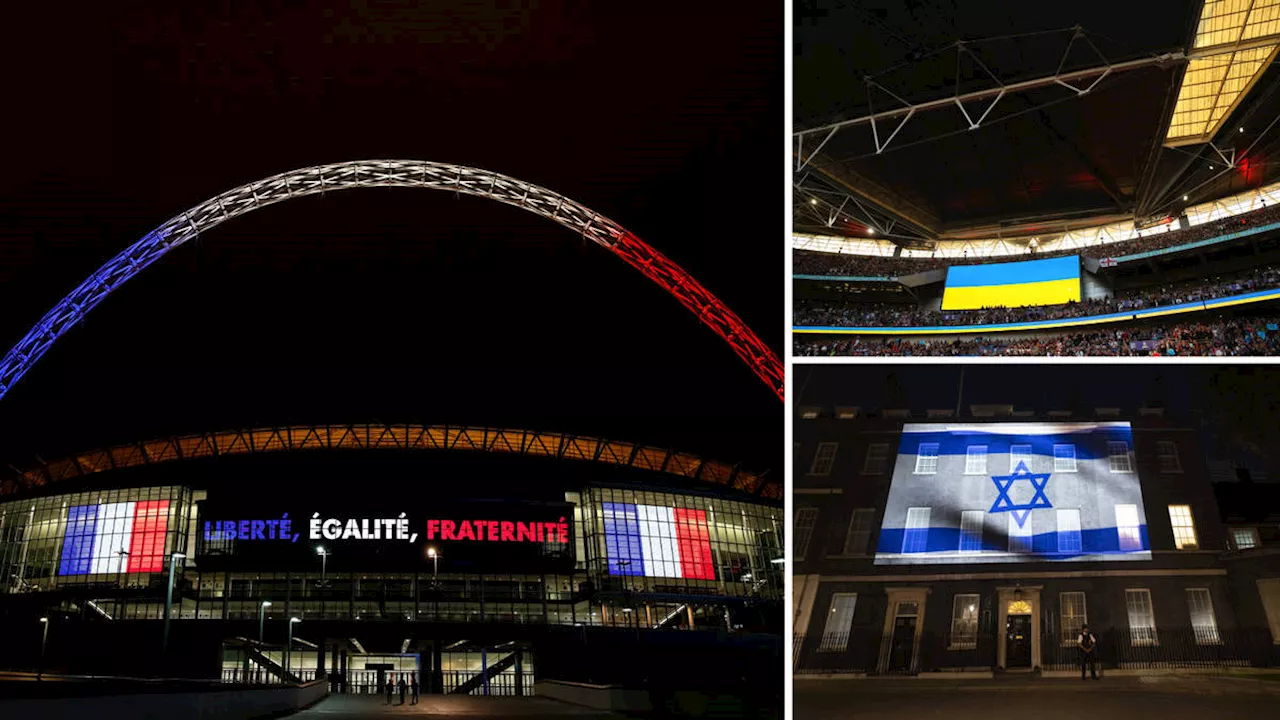 'Spineless' FA slammed for refusing to display Israeli flag on Wembley arch after 'depraved' Hamas attacks