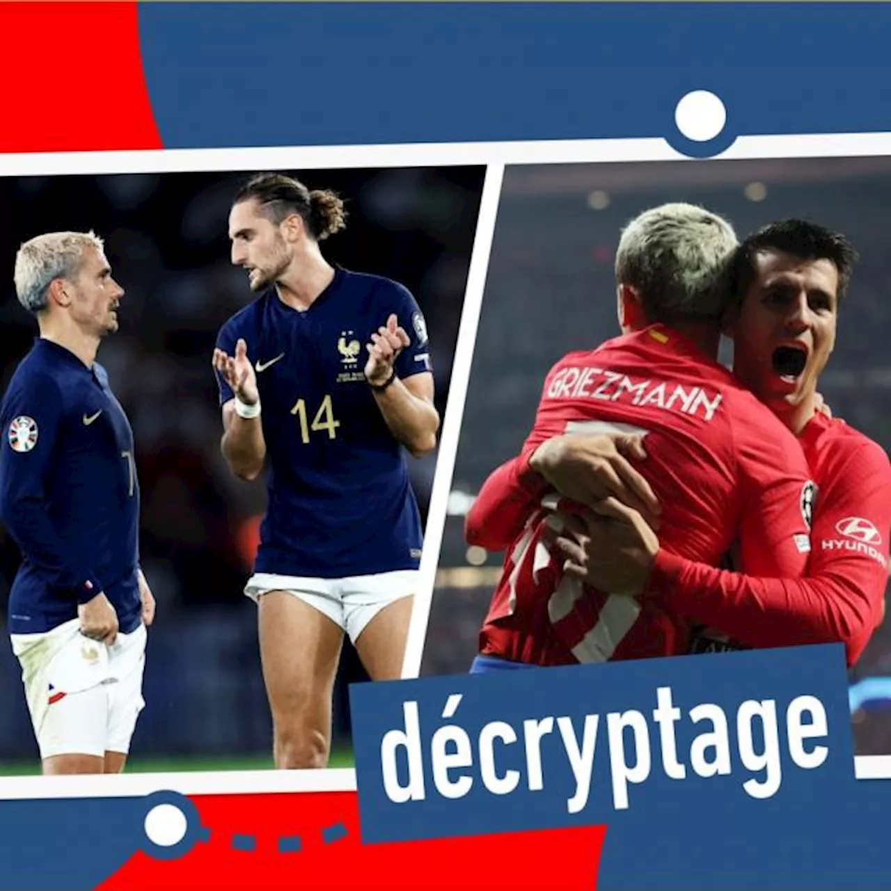 Tactique : comment Antoine Griezmann adapte son jeu entre l'Atlético et les Bleus