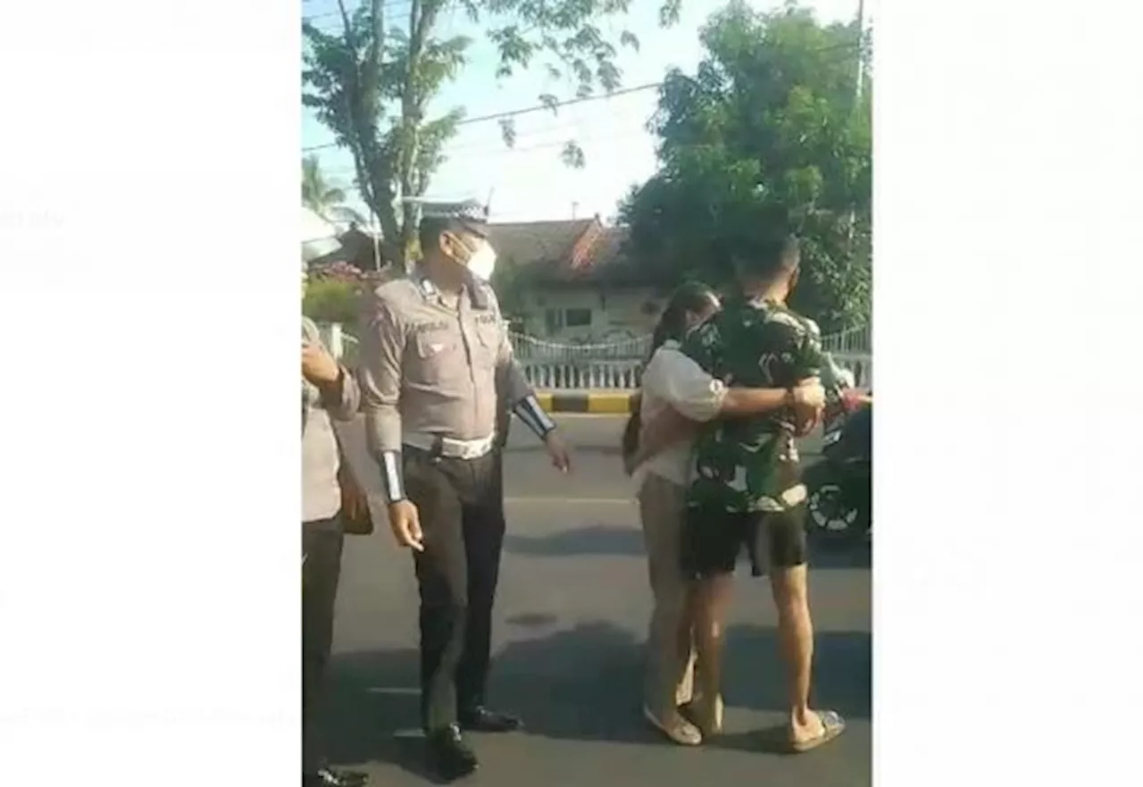 Tidak Terima Ditegur karena tidak Pakai Helm, Pria Diduga Personel TNI Ancam Polisi