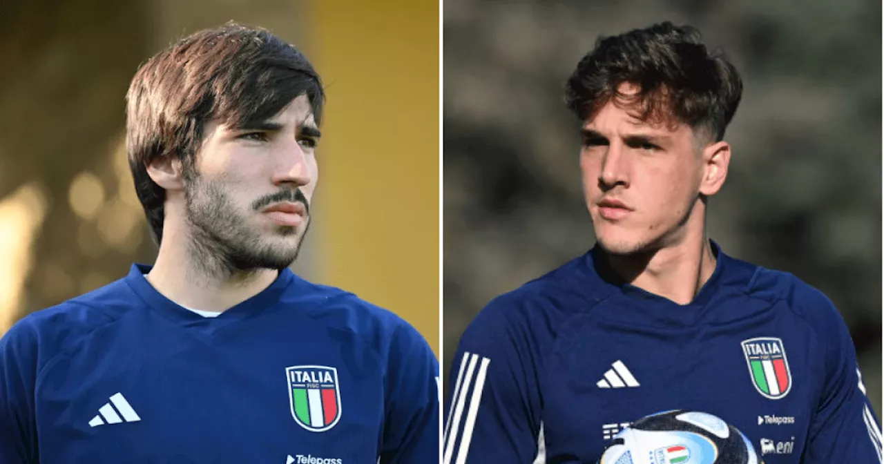 Sandro Tonali and Nicolo Zaniolo dropped from Italy squad ahead of England clash