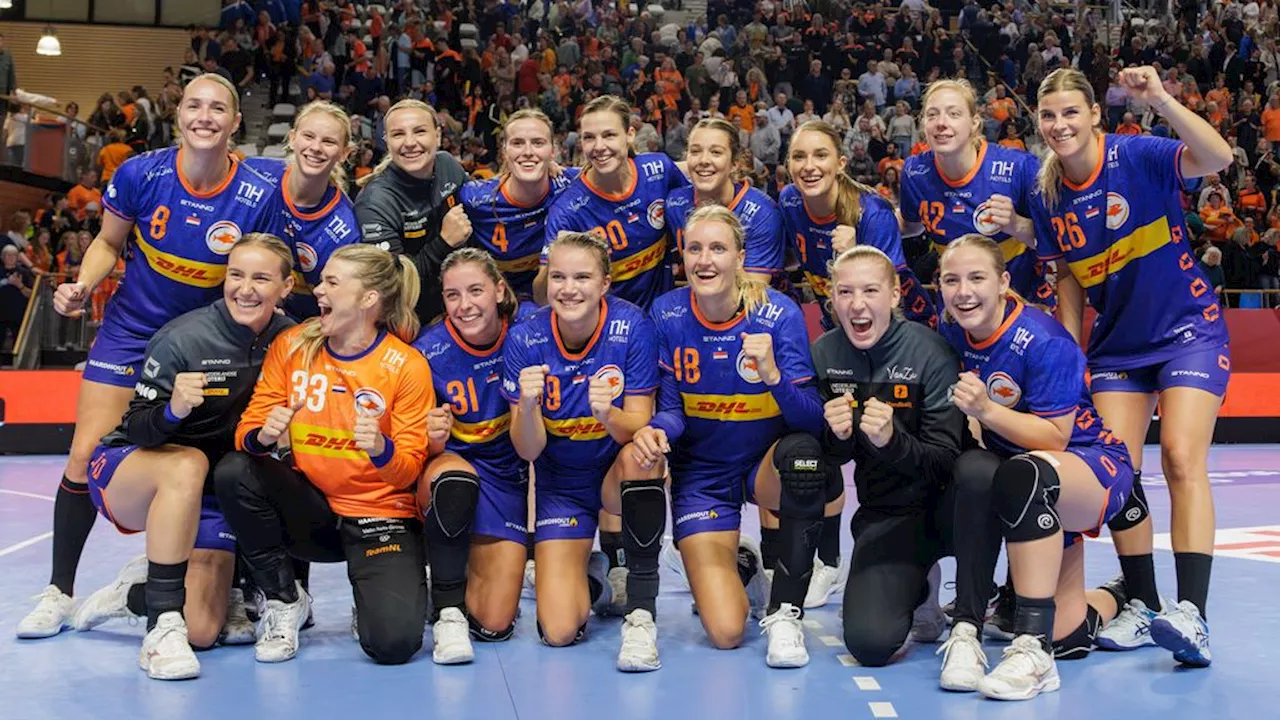 Handbalsters beginnen EK-kwalificatie met zege, rentree Lieder onder de lat