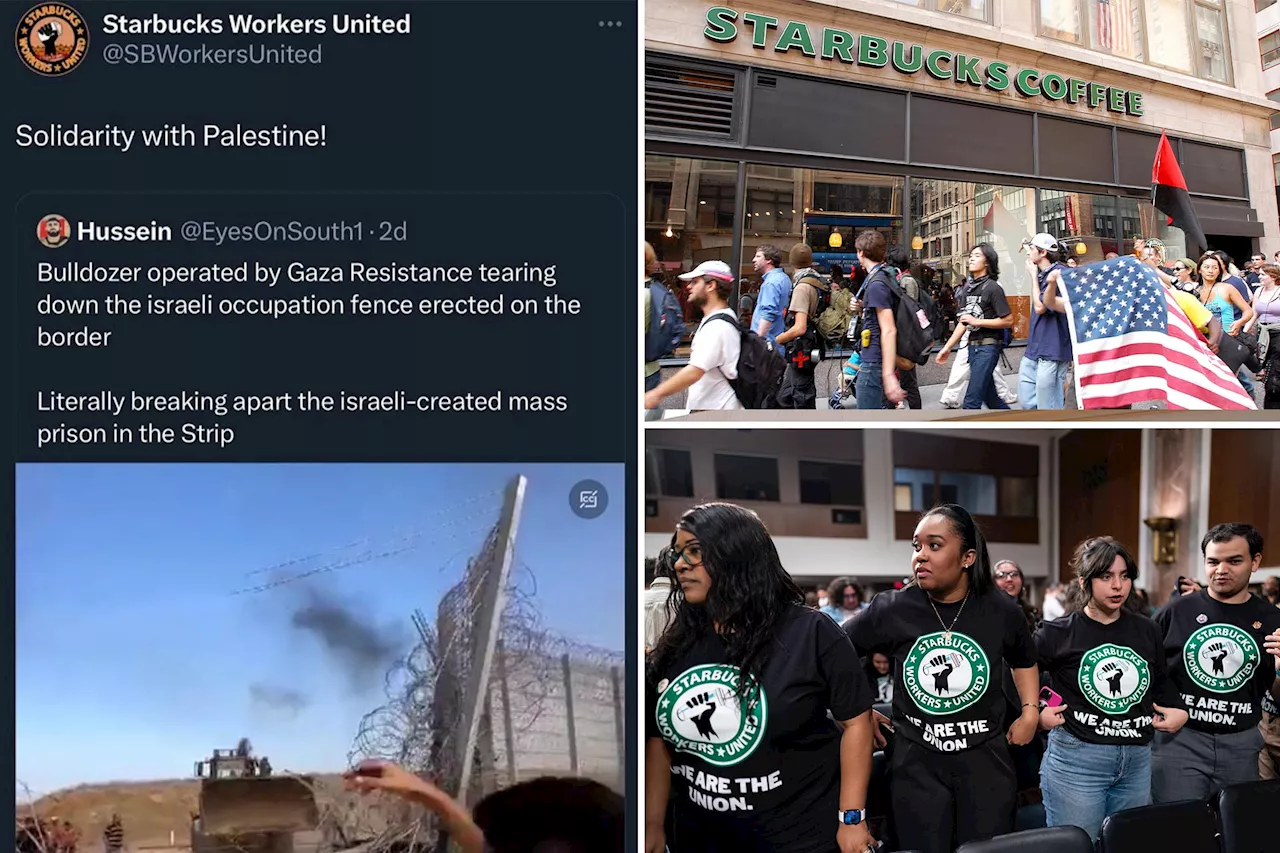 Starbucks workers union voices 'solidarity with Palestine' after Hamas attack