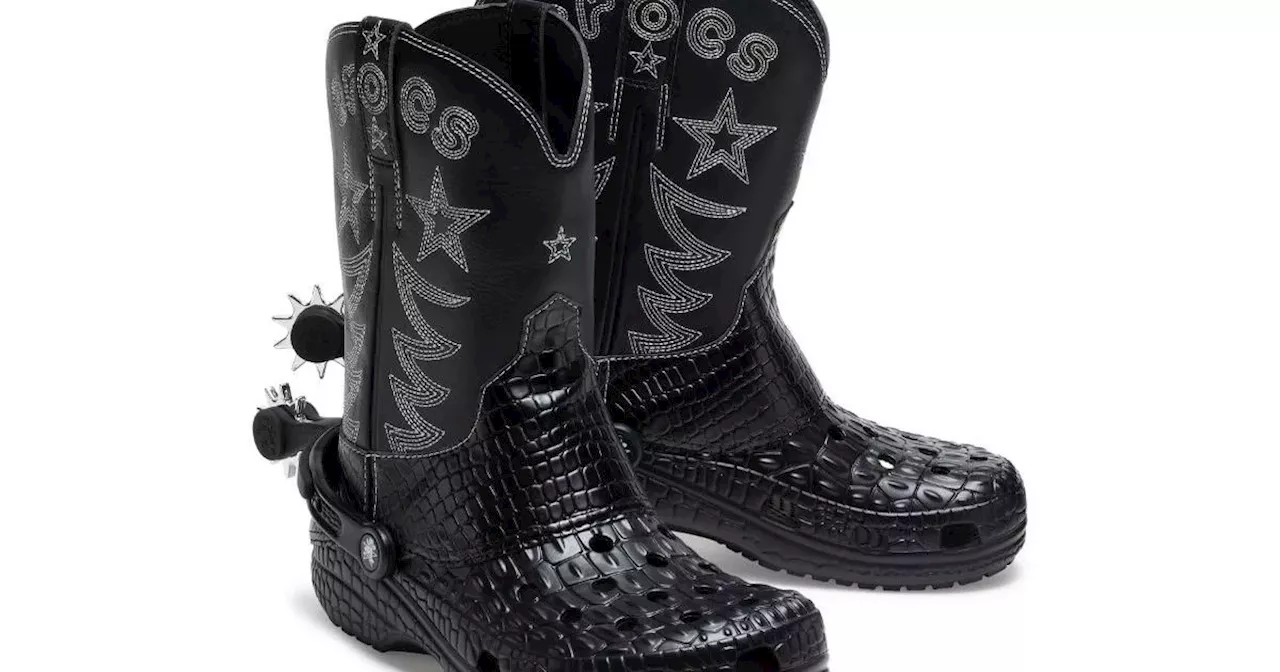 Crocs launches controversial new cowboy boots - and fans are seriously divided