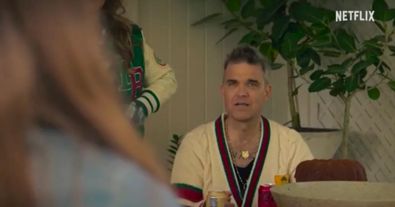 Robbie Williams’ daughter shows off singing talents in trailer for Netflix doc