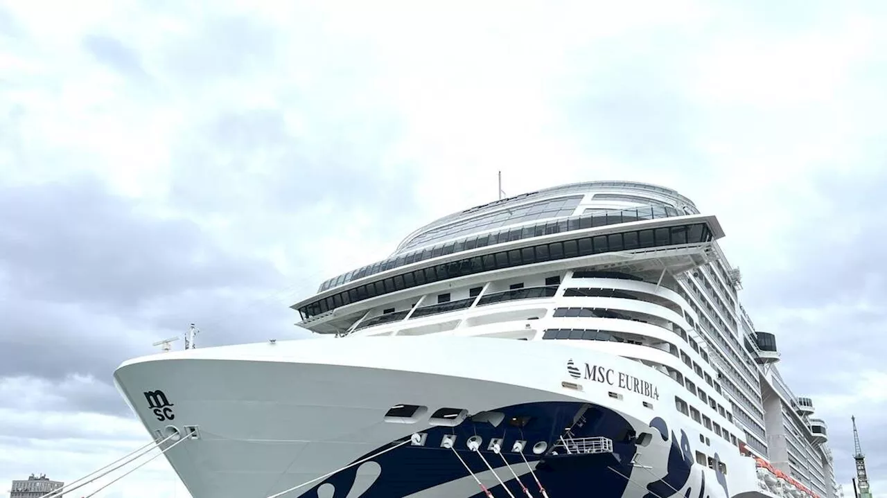 Le « MSC Euribia », paquebot aux ambitions écologiques, a embarqué 300 personnes au Havre