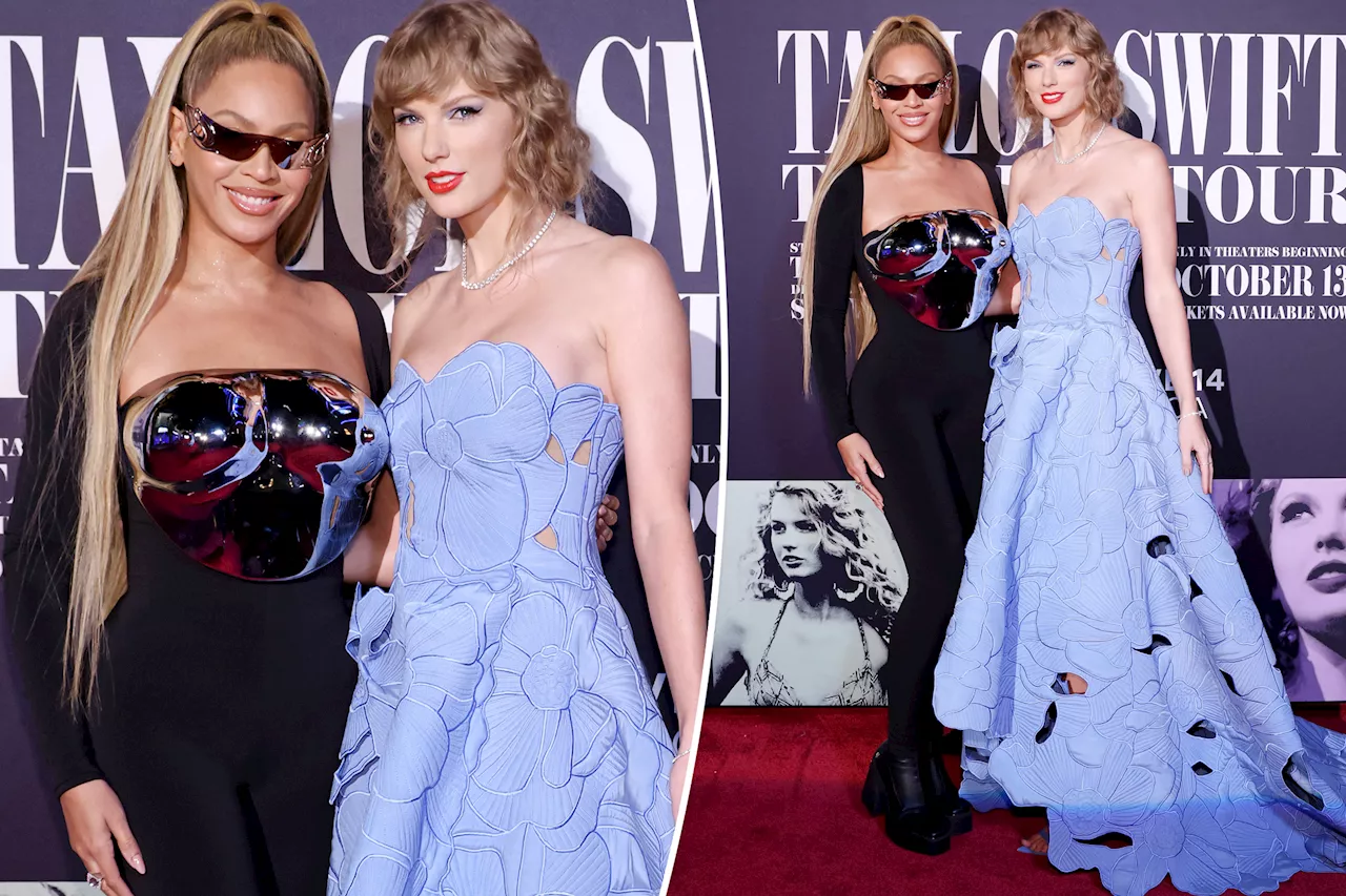 Beyoncé shines on 'Eras Tour' film premiere red carpet with Taylor Swift: 'An actual fairy-tale'