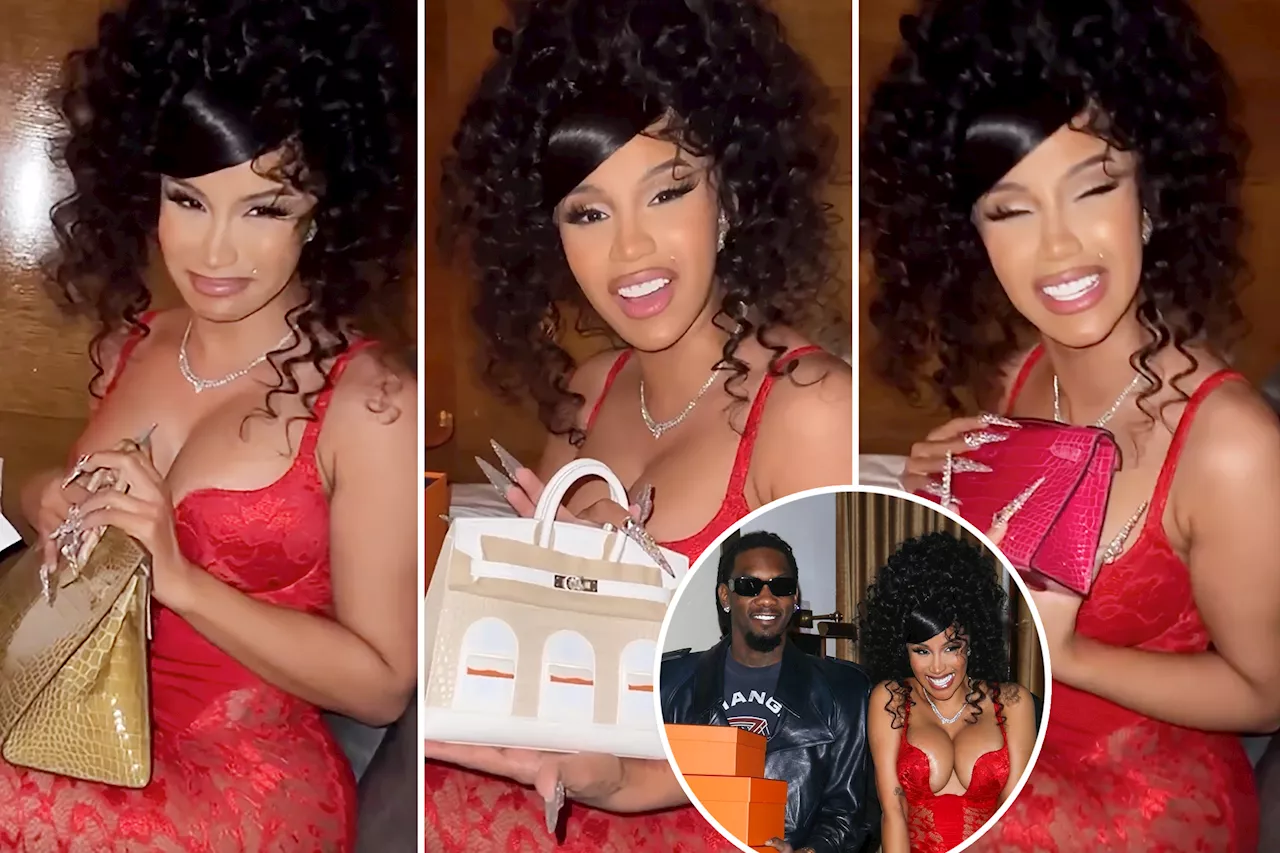 Offset showers Cardi B with nearly half a million dollars' worth of Hermès bags for her birthday