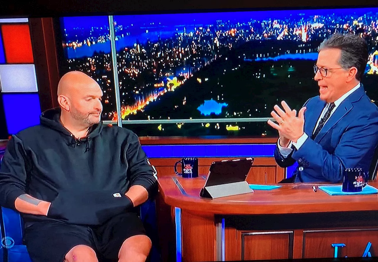 Sen. Fetterman talks health, Capitol dysfunction on The Late Show with Stephen Colbert