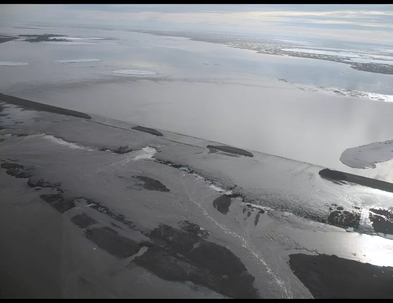 Flooding that closed Alaska's Dalton Highway also caused widespread ground sinking