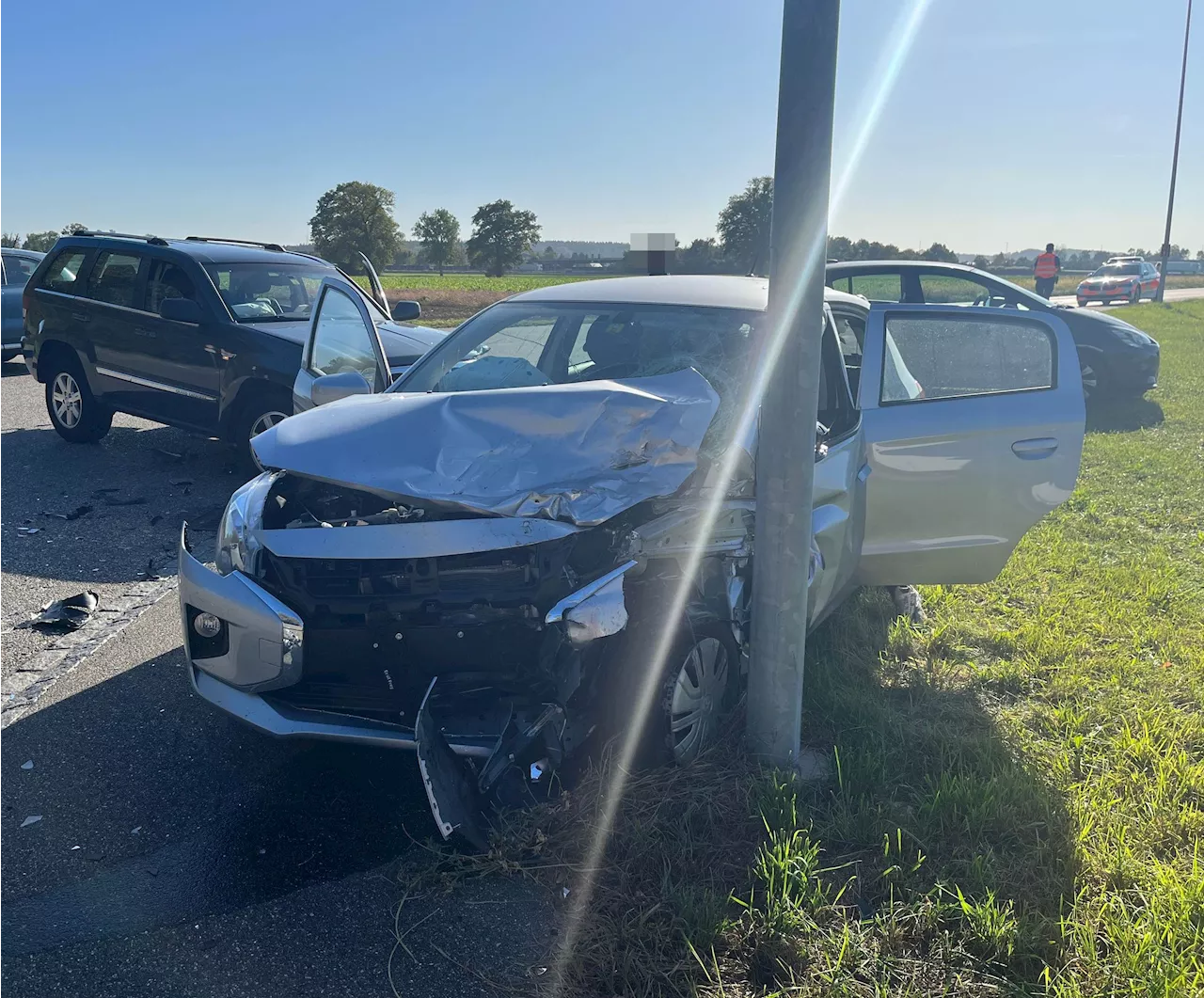 Härkingen SO: Seitlich-frontale Kollision zwischen zwei Autos