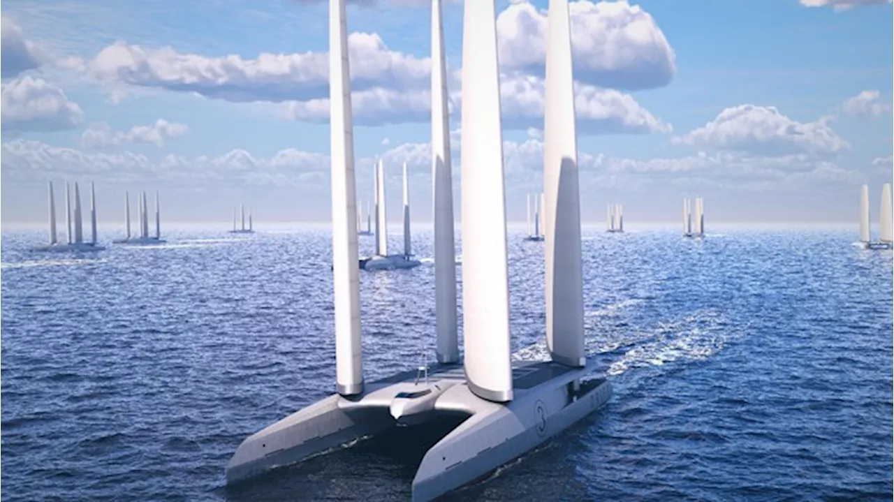 This New 190-Foot Sailing Catamaran Concept Can Produce Green Hydrogen