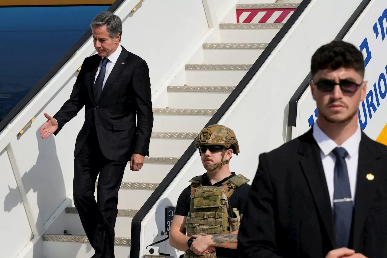 U.S. Secretary of State Blinken lands in Israel