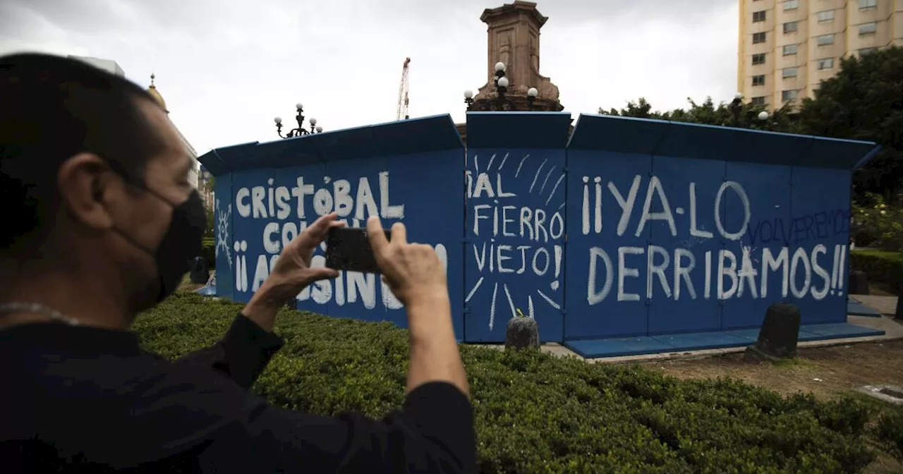 Tres años después, la estatua de Cristóbal Colón sigue sin tener un lugar en Ciudad de México