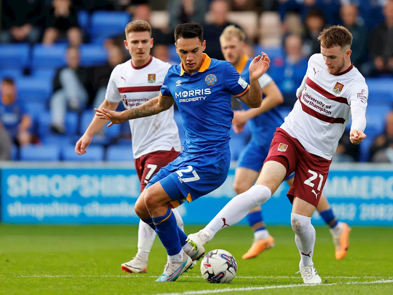 Shrewsbury Town striker Max Mata relishing competition for places