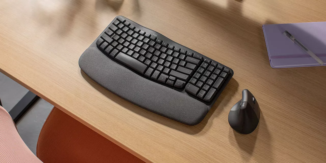 Logitech’s Wave Keys ergonomic keyboard will help reduce any pains while typing