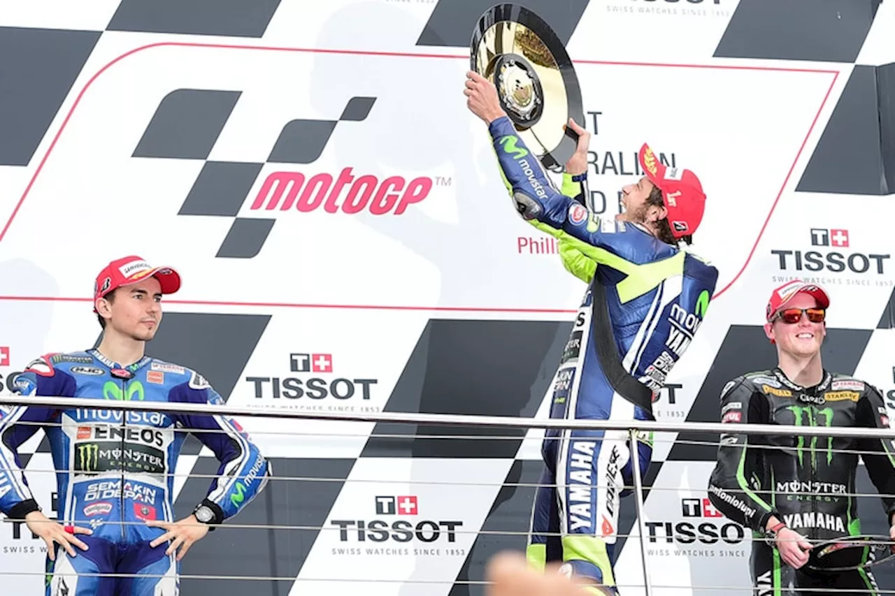 Phillip Island: Valentino Rossi gewinnt Sturzfestival