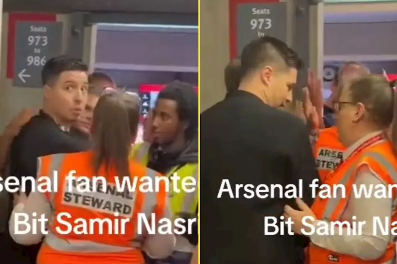 New Footage Shows Samir Nasri Looking Shaken After Being Verbally Abused By Arsenal Fan