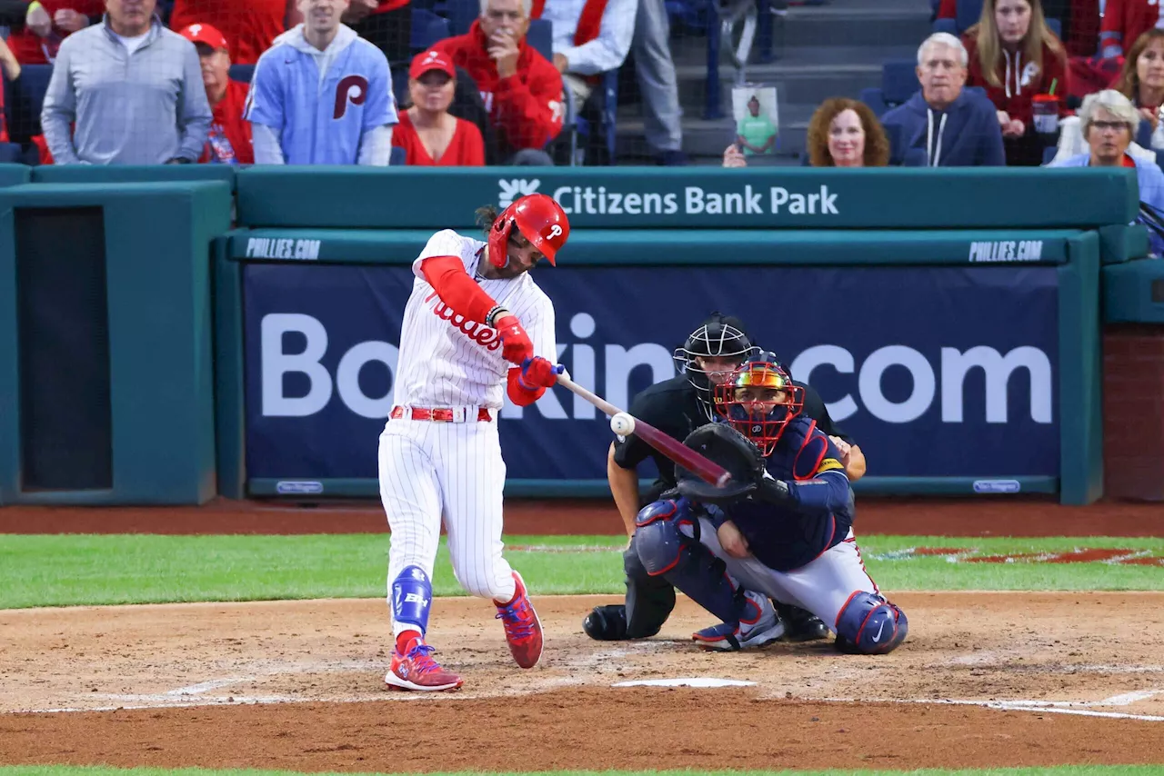 How the Braves’ ‘atta boy’ fueled Bryce Harper and sparked a stare down in Phillies’ Game 3 rout