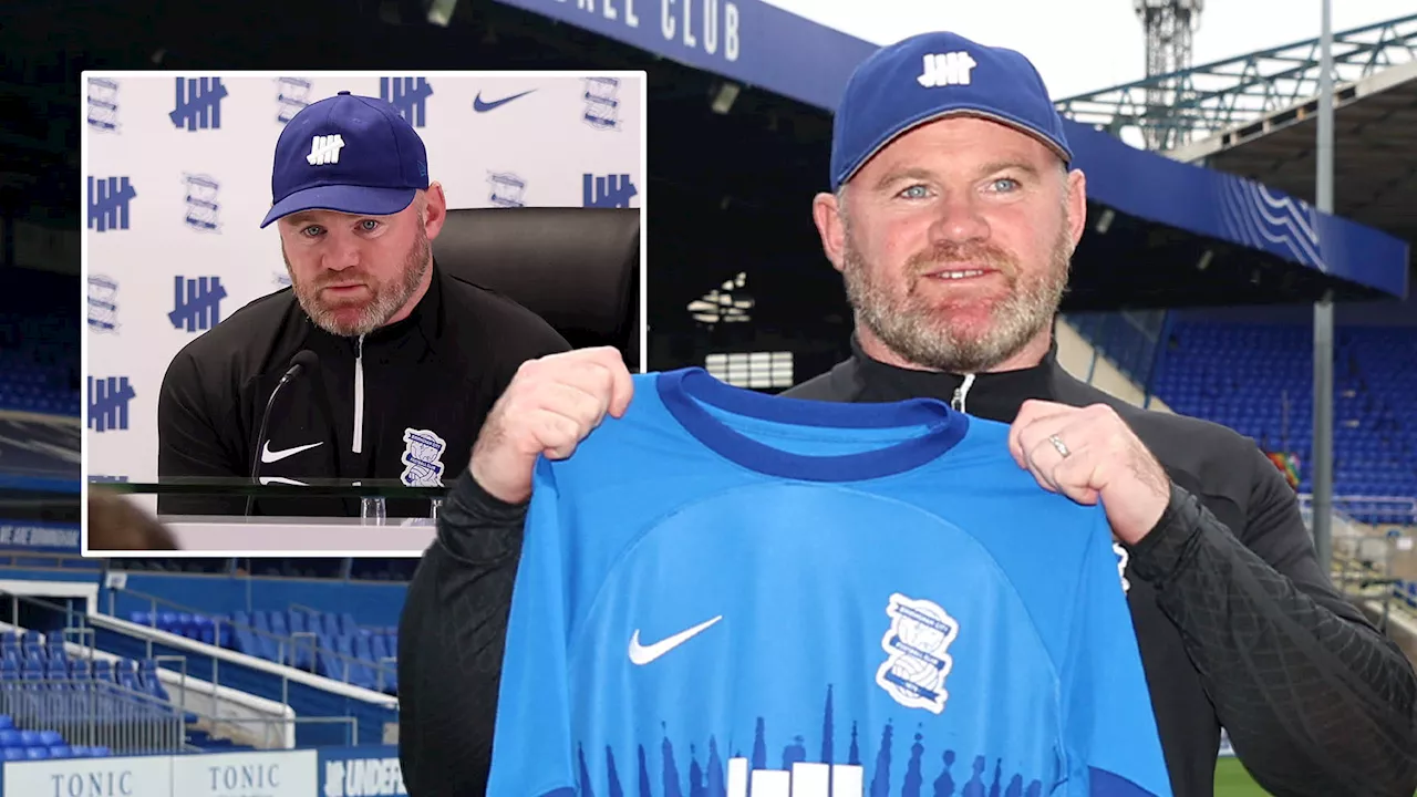 Awkward moment on Wayne Rooney’s first day as Birmingham boss when security guard didn’t recognise Man Utd...