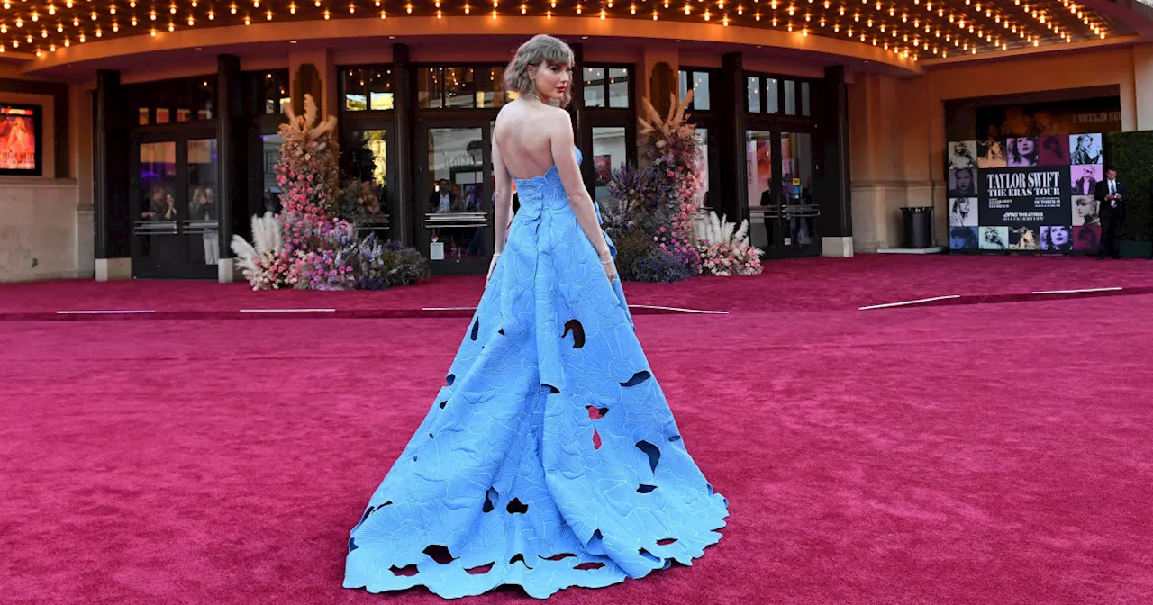 Taylor Swift Makes Red Carpet Arrival At 'Eras Tour' Concert Film Premiere