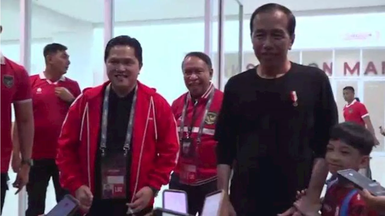 Presiden Jokowi akan Nonton dari Tribun Timur, Erick Thohir: Sepakbola Tontonan Nomor Satu Presiden