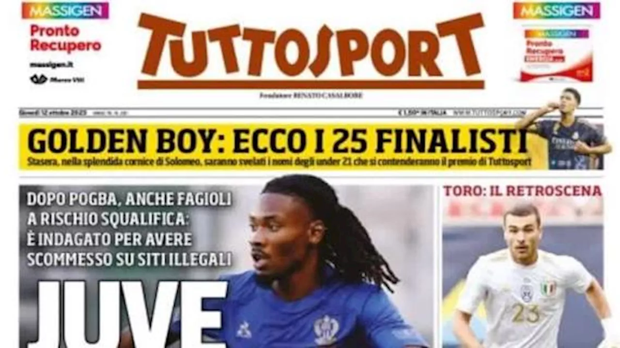 Tuttosport in prima pagina sul mercato bianconero: 'Juve, urgenza Thuram'