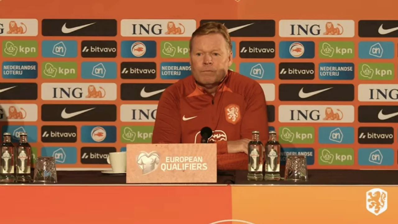 Koeman over negeren van optie: ‘Zijn trainer appte me nog dat hij fit is’