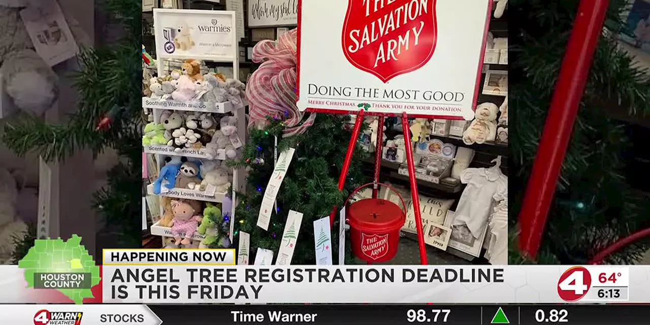 Angel Tree registration deadline is this Friday