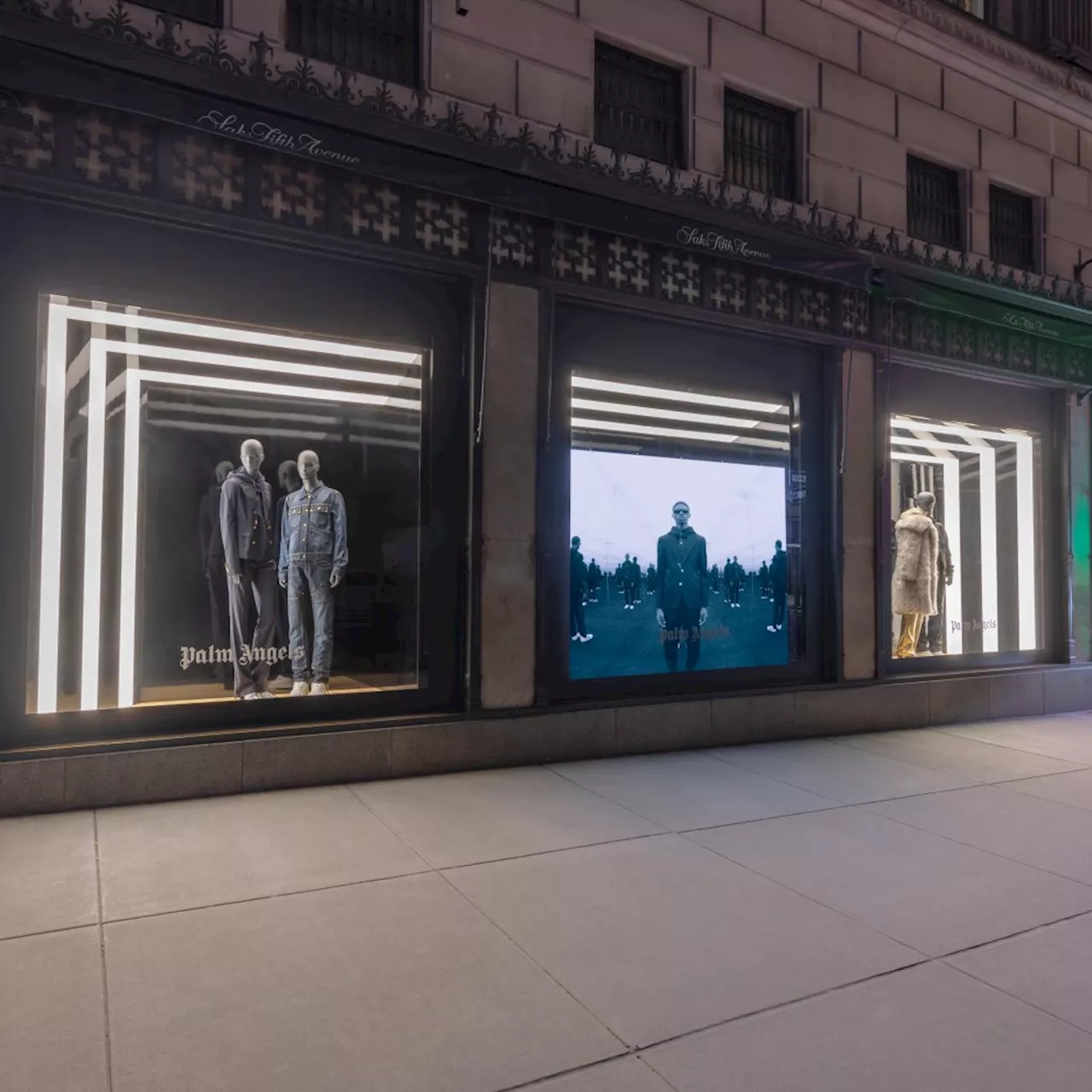 Palm Angels Takes Over Saks Windows, Opening New York Boutique