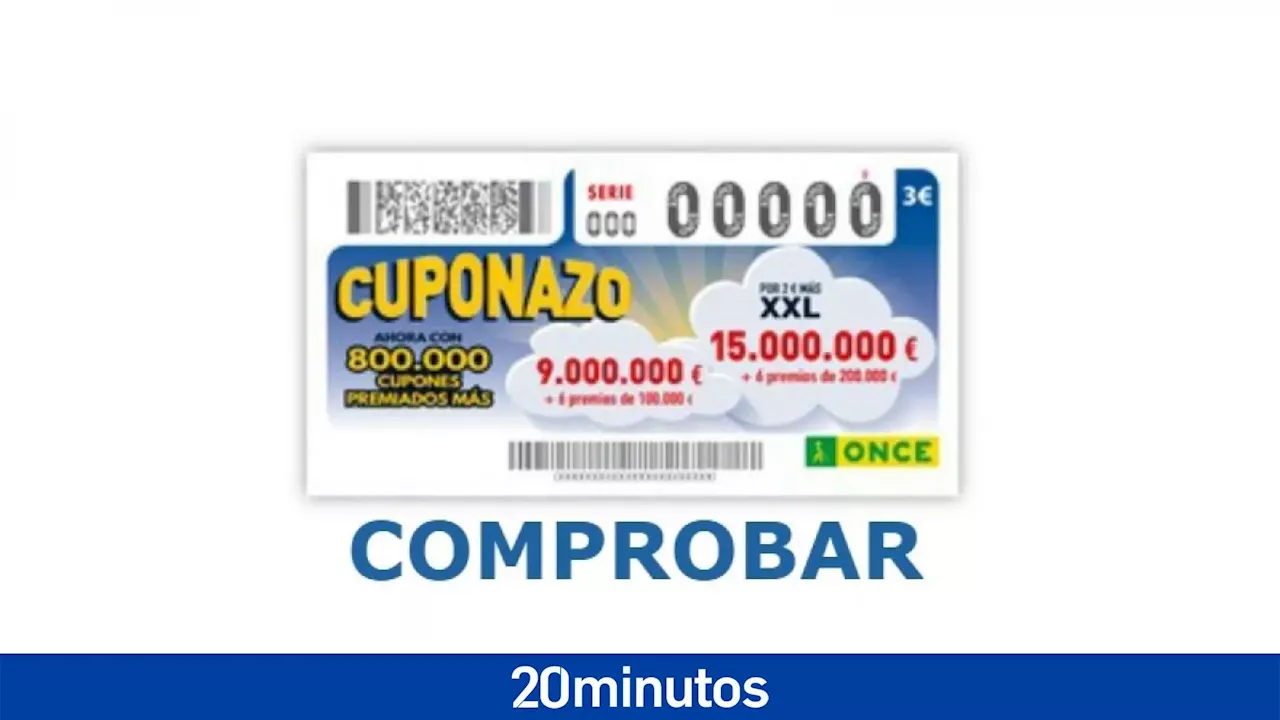 Comprobar cuponazo ONCE: resultados de hoy, viernes 13 de octubre de 2023