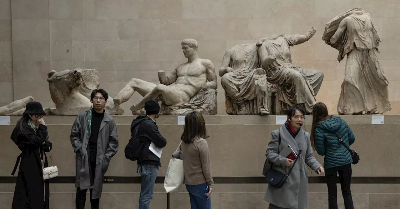 Parthenon sculptures likely painted royal blue, purple, new study finds