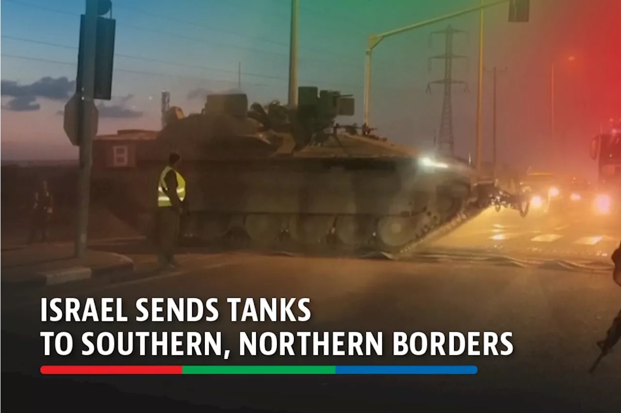 Israel sends tanks to southern, northern borders