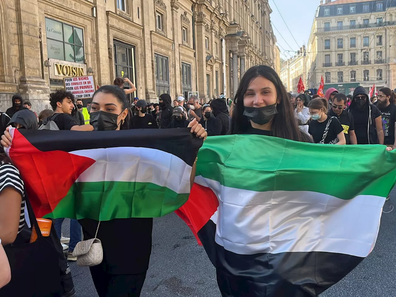 Grève du 13 octobre : une manif pour les salaires à Lyon, les pro-Palestiniens s'invitent