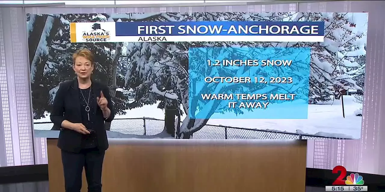 First snow of the season for Anchorage will melt!