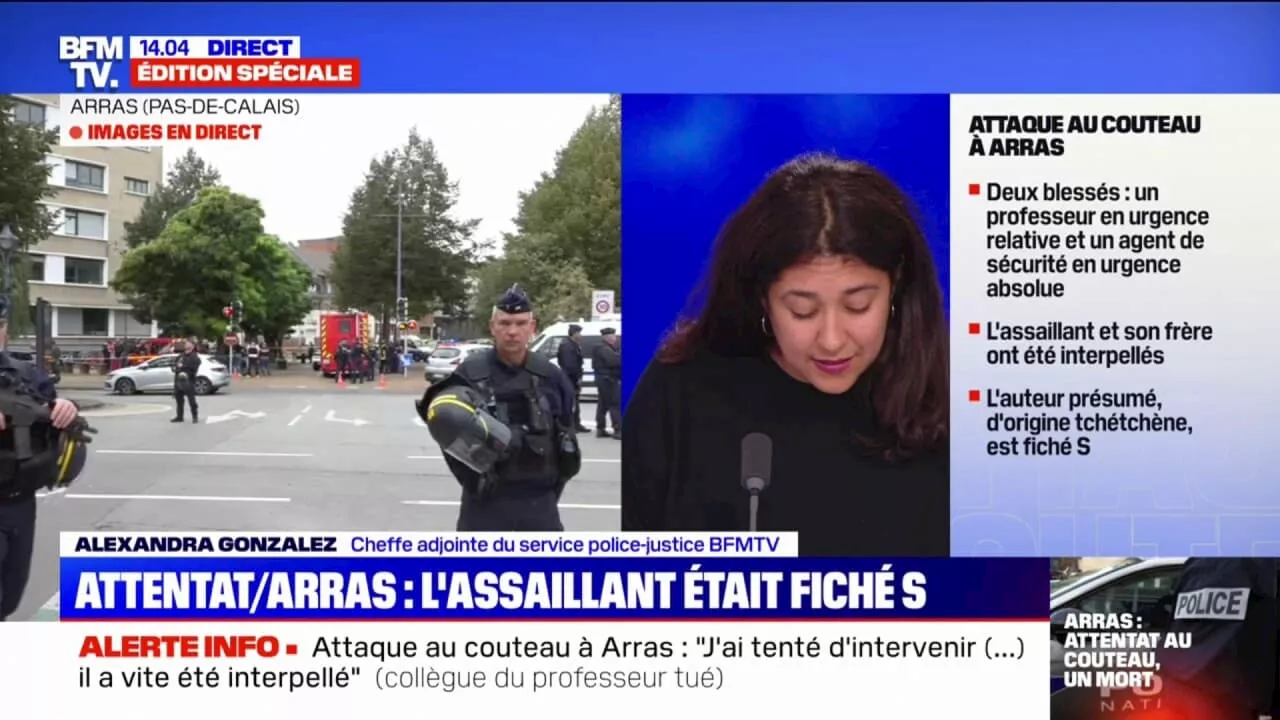 Attaque au couteau à Arras: l'assaillant était sous surveillance de la DGSI