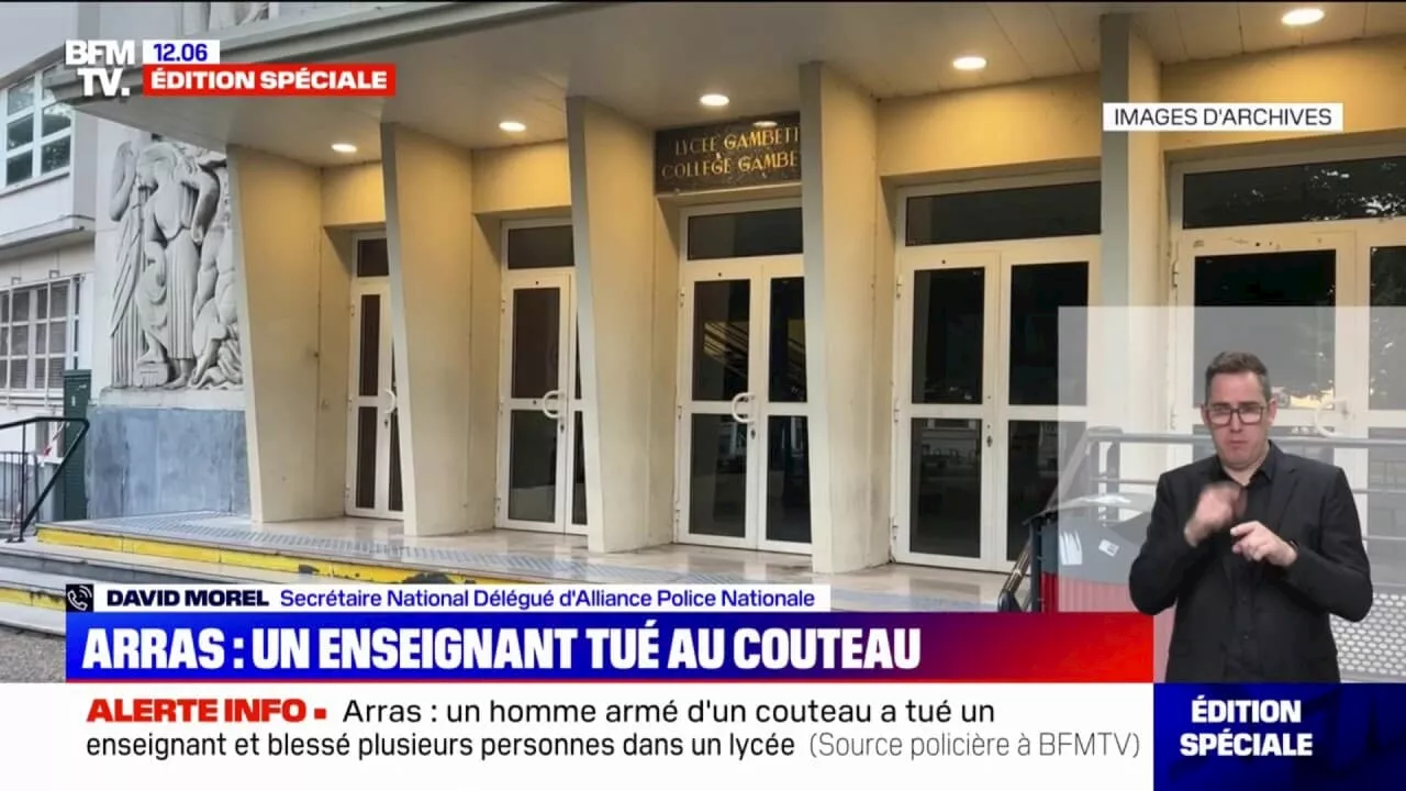 Attaque au couteau dans un lycée d'Arras: les élèves retenus confinés dans les classes