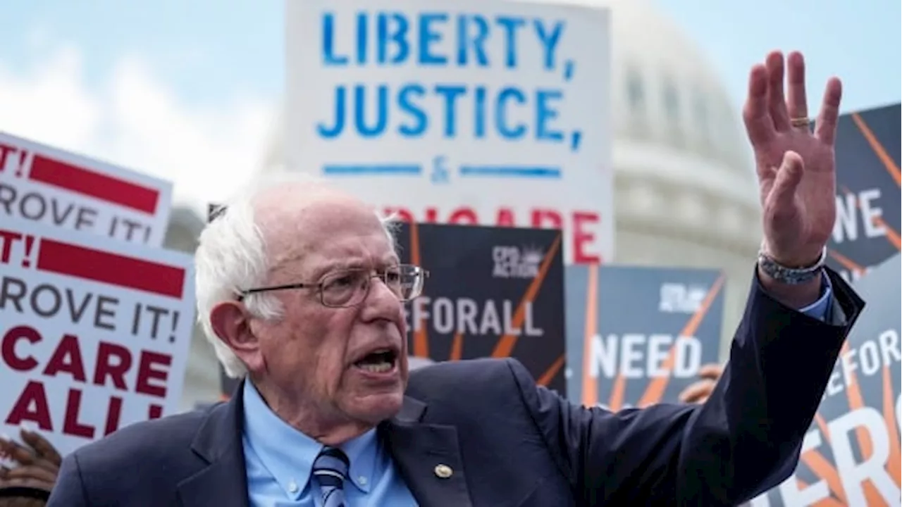 Bernie Sanders shows support for NDP with video message at policy convention in Hamilton