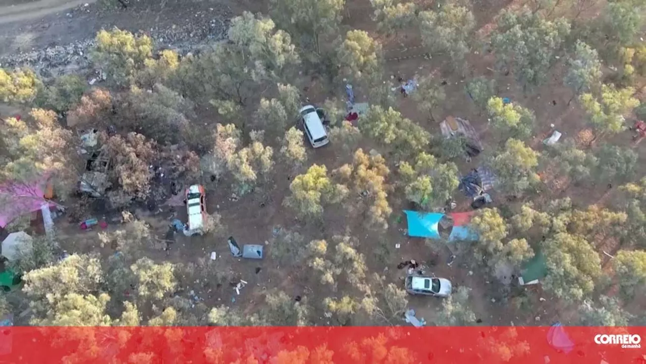 Imagens de drone mostram destruição após ataque do Hamas ao festival de música em Israel