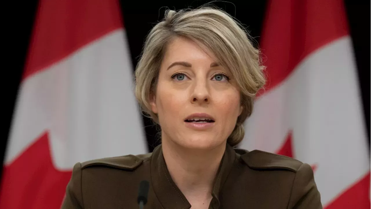 Canada S Foreign Affairs Minister Arrives In Israel Amid Hamas Conflict