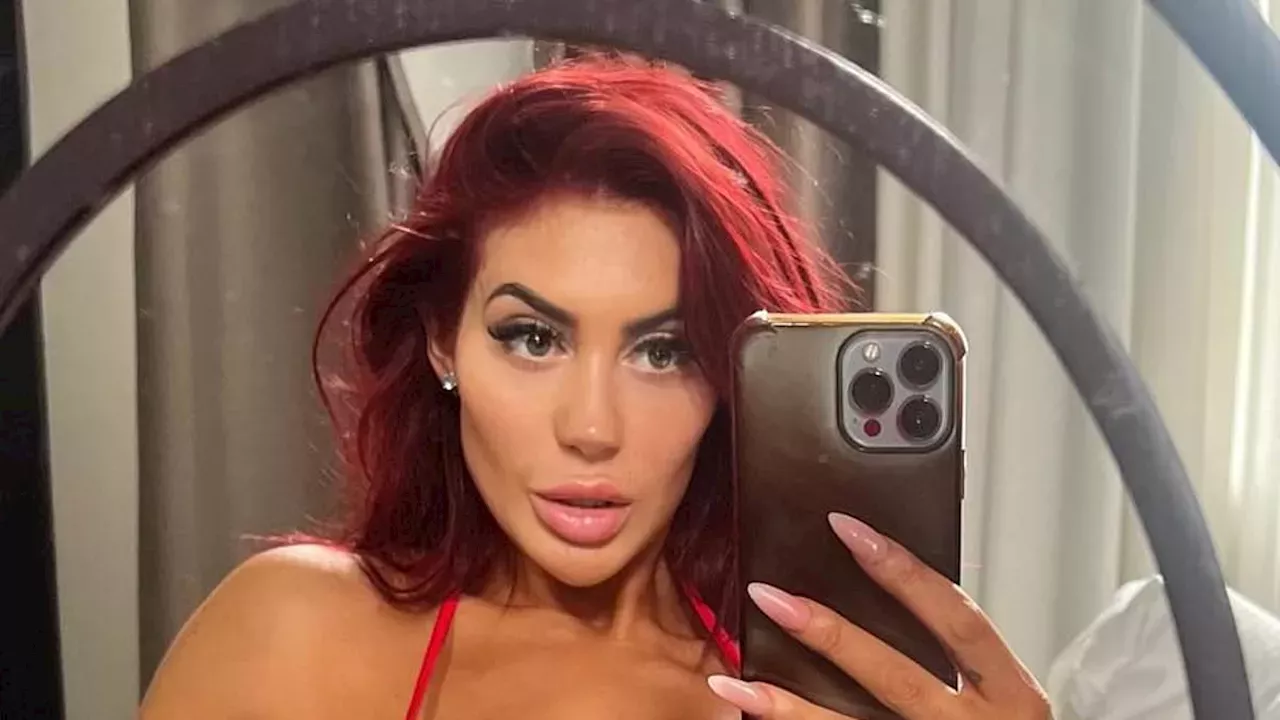 Chloe Ferry Puts On An Eye Popping Display In A Very Skimpy Red Bikini As She Poses For Sexy 9640